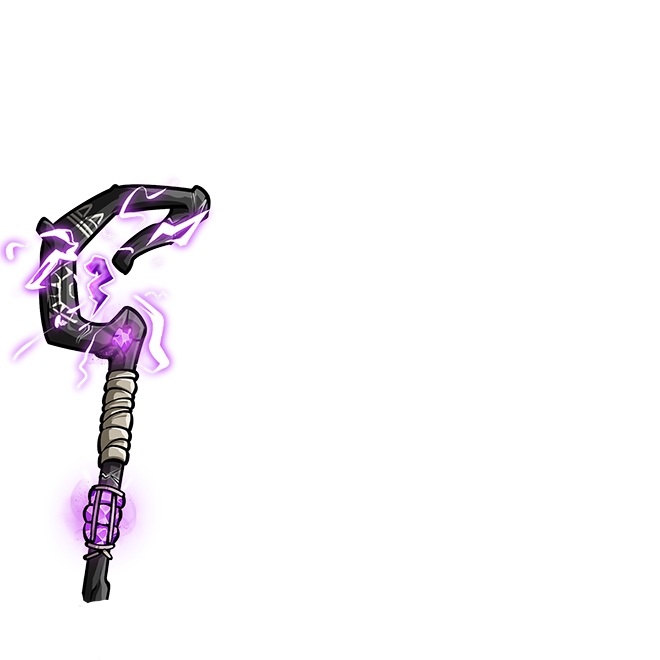 Darkwood Staff type lightning (purple)